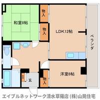 静岡県静岡市清水区馬走(マンション)の賃貸物件203の間取り