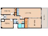 奈良県奈良市西登美ヶ丘2丁目(マンション)の賃貸物件の間取り