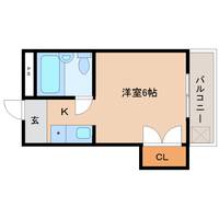 奈良県奈良市南京終町7丁目(マンション)の賃貸物件の間取り