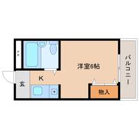 奈良県奈良市南京終町7丁目(マンション)の賃貸物件の間取り