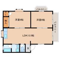 静岡県静岡市清水区天王西(マンション)の賃貸物件の間取り