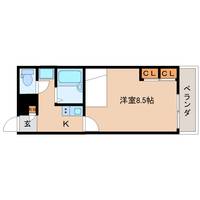 奈良県大和郡山市九条平野町(マンション)の賃貸物件の間取り