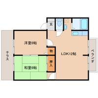奈良県奈良市六条西3丁目(アパート)の賃貸物件C102の間取り