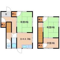 広島県福山市駅家町大字万能倉(一戸建)の賃貸物件の間取り