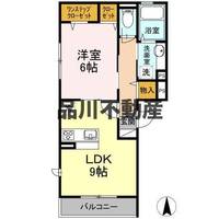 東京都大田区蒲田2丁目(アパート)の賃貸物件A201の間取り