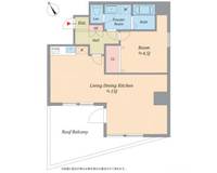 東京都品川区上大崎3丁目(マンション)の賃貸物件503の間取り