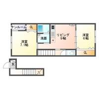 ビーンズⅡ202の間取り