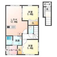 メゾン ド ソレイユ205の間取り