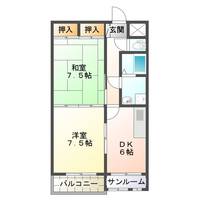 メゾン小松Ⅲ205の間取り