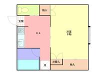 長野県長野市中御所5丁目(アパート)の賃貸物件の間取り