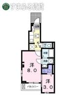 ラシーヌ 南若王子 B102の間取り