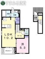 ルミウス202の間取り