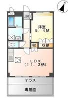 コート・ヴィラージュA棟102の間取り