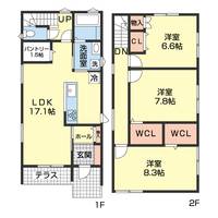 仮)吹屋町3丁目2Bの間取り