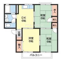 セジュール梅ノ木213の間取り