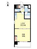U−Buil十二番丁302の間取り