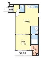 フジパレス北新金屋丁202の間取り