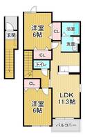 物件の間取り画像