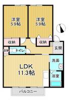 ドミール富永207の間取り