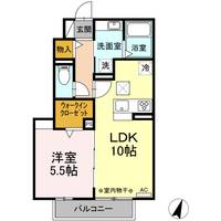 静岡県焼津市小屋敷(アパート)の賃貸物件の間取り