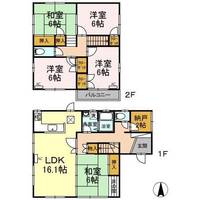 静岡県掛川市薗ケ谷(一戸建)の賃貸物件1の間取り