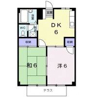 静岡県焼津市八楠4丁目(アパート)の賃貸物件の間取り