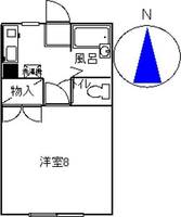 静岡県藤枝市南駿河台4丁目(アパート)の賃貸物件の間取り