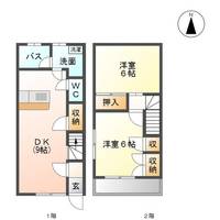 静岡県掛川市上西郷(アパート)の賃貸物件105の間取り