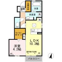 静岡県掛川市富部(アパート)の賃貸物件101の間取り