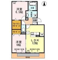 静岡県菊川市下平川(アパート)の賃貸物件102の間取り