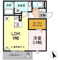 静岡県掛川市杉谷南1丁目(アパート)の賃貸物件302の間取り