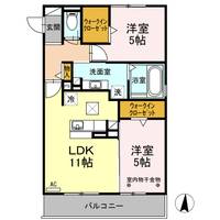 静岡県藤枝市高洲(アパート)の賃貸物件101の間取り
