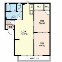 静岡県焼津市八楠1丁目(アパート)の賃貸物件102の間取り