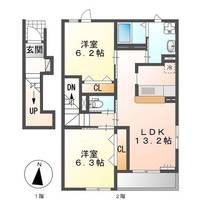 静岡県藤枝市高柳(アパート)の賃貸物件201の間取り