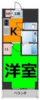 愛知県名古屋市東区葵1丁目(マンション)の賃貸物件の間取り