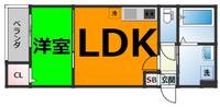 プランドール月島の間取り