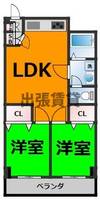 花原マンションの間取り