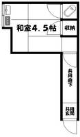 ひすい荘203の間取り