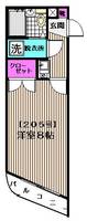 メゾンローズ阿佐ヶ谷205の間取り