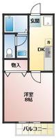 鹿児島県薩摩川内市勝目町(アパート)の賃貸物件の間取り
