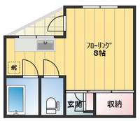 鹿児島県鹿児島市唐湊3丁目(マンション)の賃貸物件の間取り