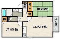 ピーチ宝塚の間取り