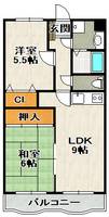 薮内マンション205の間取り