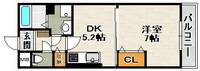 ジョイモアー⑦号室(107)の間取り