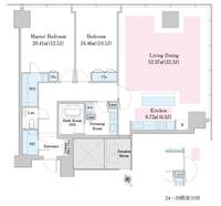 ラ・トゥール新宿ファースト2202の間取り