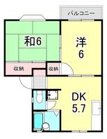 兵庫県西宮市門戸岡田町(アパート)の賃貸物件の間取り