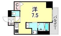 兵庫県神戸市兵庫区三川口町2丁目(マンション)の賃貸物件の間取り
