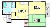 兵庫県神戸市長田区山下町4丁目(アパート)の賃貸物件の間取り