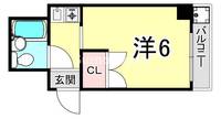兵庫県神戸市東灘区魚崎北町5丁目(マンション)の賃貸物件の間取り