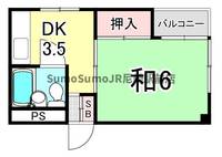 兵庫県尼崎市尾浜町2丁目(アパート)の賃貸物件の間取り
